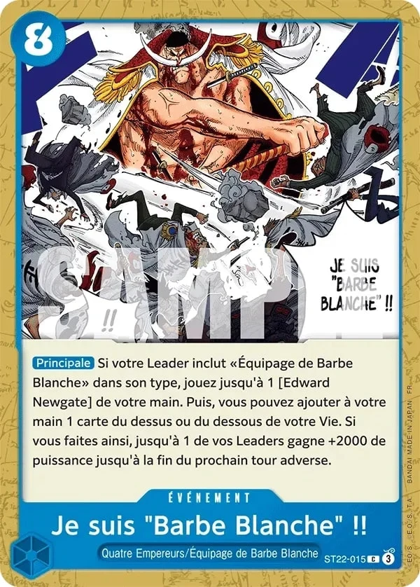 Carte One Piece française Je suis "Barbe Blanche" !! ST22-015 C