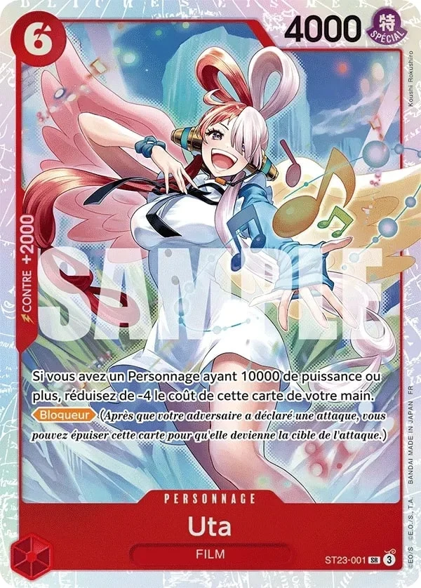 Carte One Piece française Uta ST23-001 SR