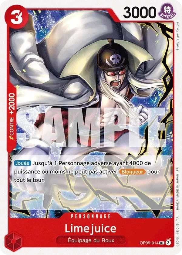 Carte One Piece française Limejuice OP09-014 UC