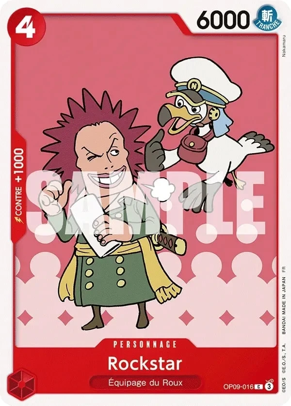 Carte One Piece française Rockstar OP09-016 C