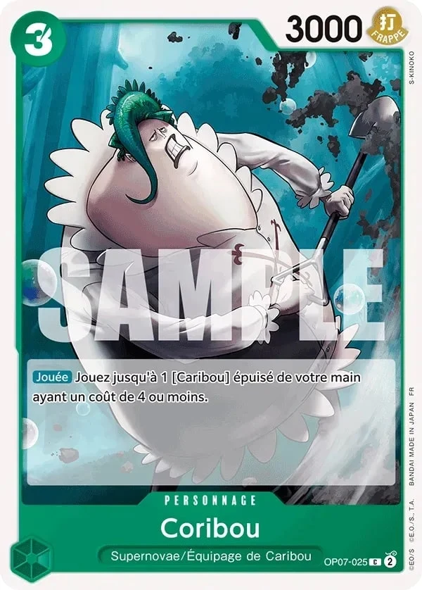 Carte One Piece française Coribou OP07-025 C