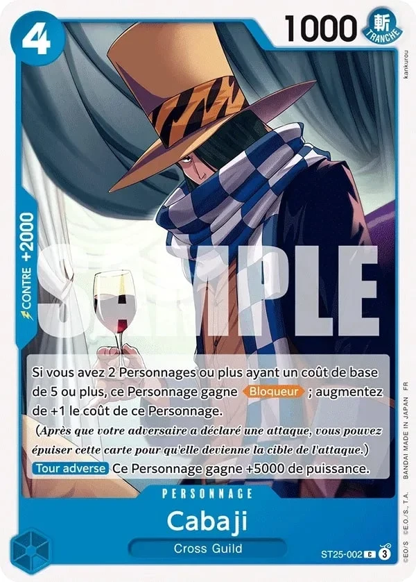 Carte One Piece française Cabaji ST25-002 C
