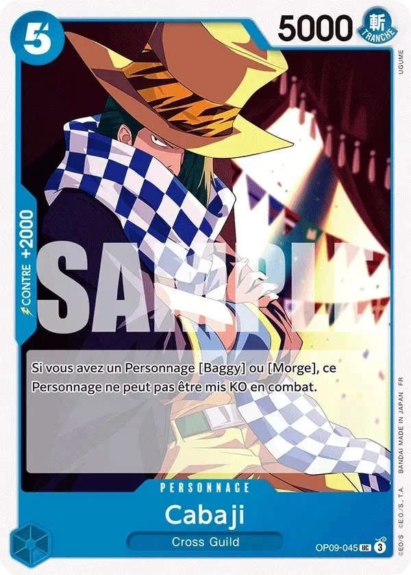Carte One Piece française Cabaji OP09-045 UC