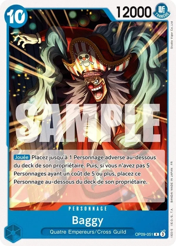 Carte One Piece française Baggy OP09-051 R
