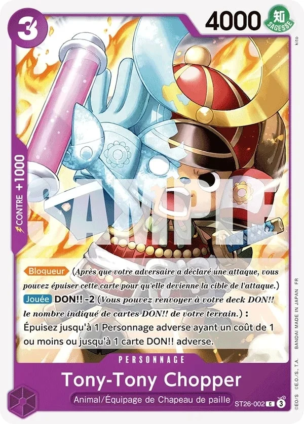 Carte One Piece française Tony-Tony Chopper ST26-002 C