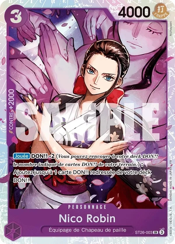 Carte One Piece française Nico Robin ST26-003 SR