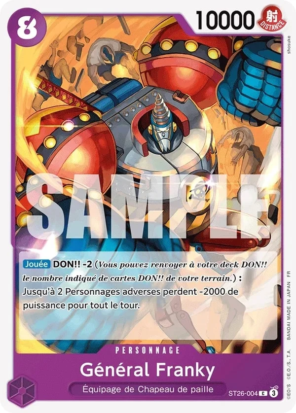 Carte One Piece française Général Franky ST26-004 C