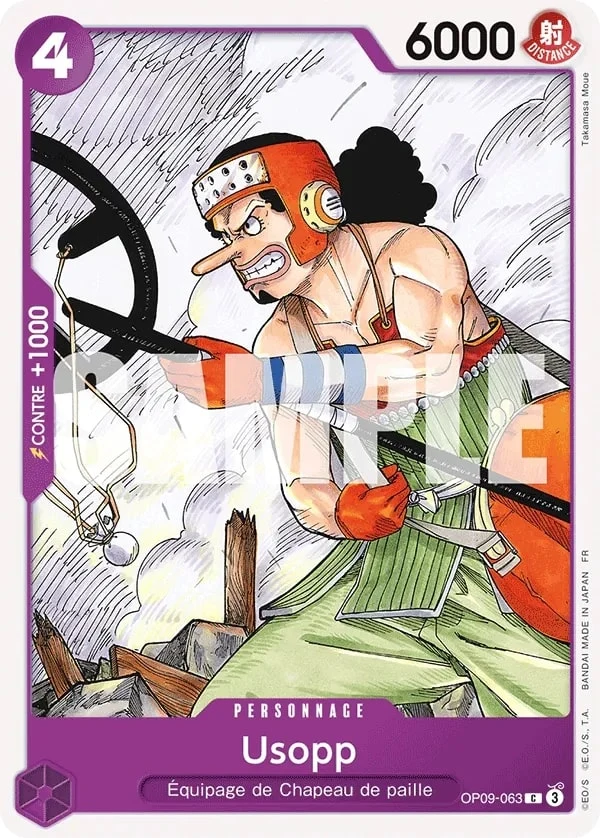 Carte One Piece française Usopp OP09-063 C