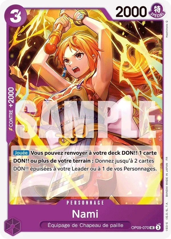 Carte One Piece française Nami OP09-070 UC