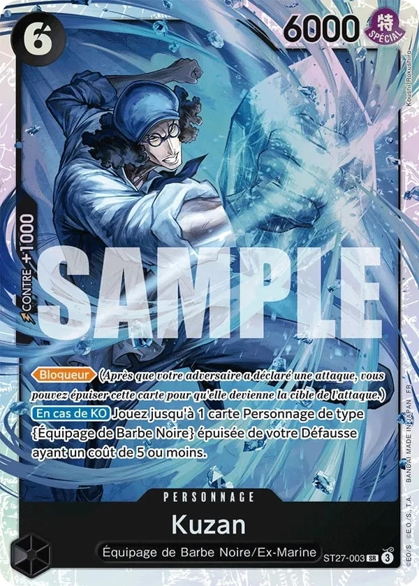 Carte One Piece française Kuzan ST27-003 SR