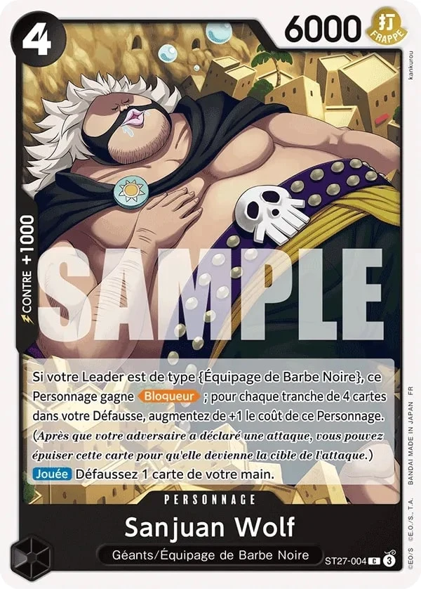 Carte One Piece française Sanjuan Wolf ST27-004 C