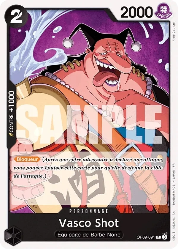 Carte One Piece française Vasco Shot OP09-091 C