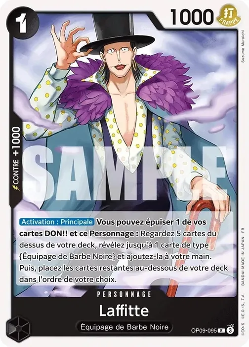 Carte One Piece française OP09-095 Laffitte