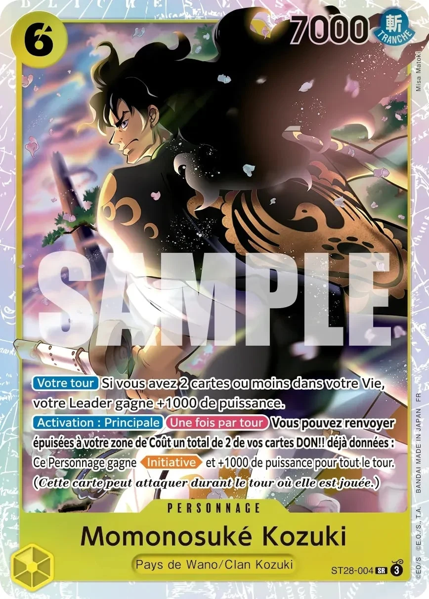 Carte One Piece française Momonosuké Kozuki ST28-004 SR