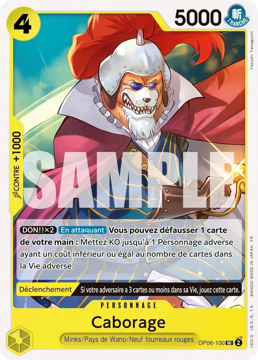Carte One Piece française Caborage OP06-100 UC