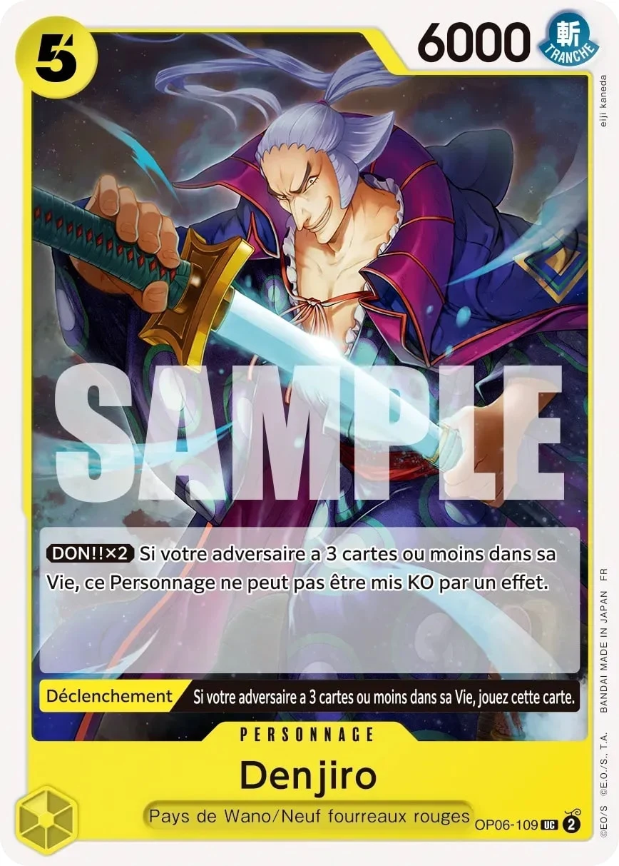 Carte One Piece française Denjiro OP06-109 UC
