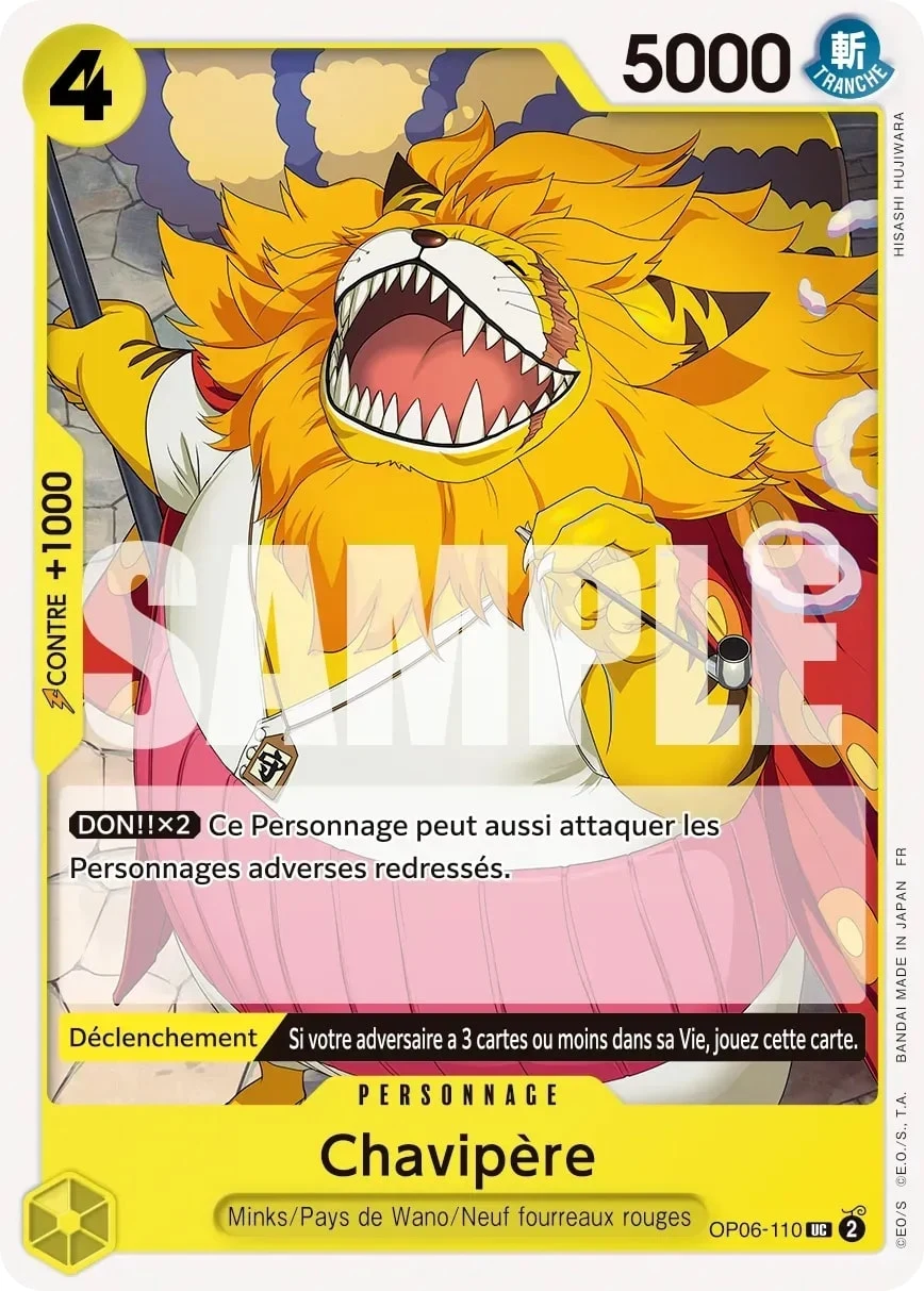 Carte One Piece française Chavipère OP06-110 UC
