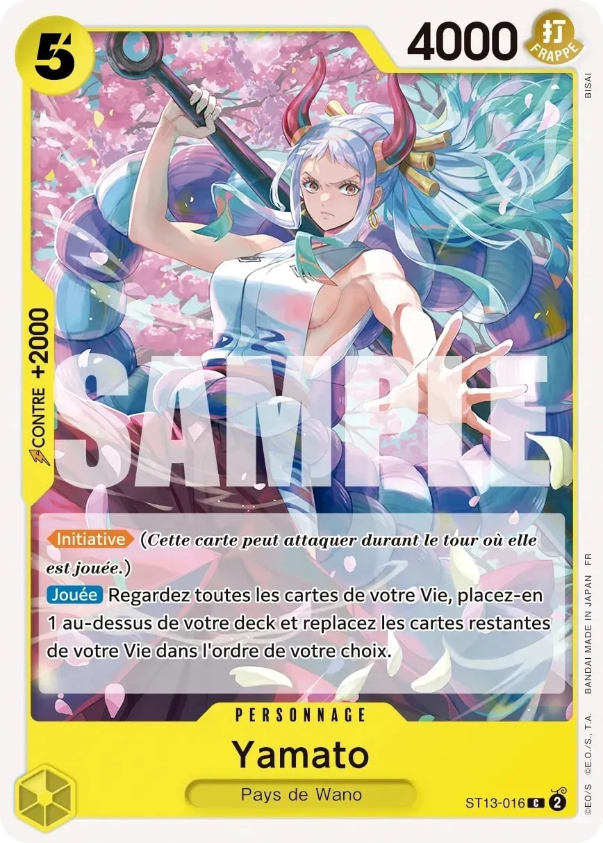Carte One Piece française Yamato ST13-016 C