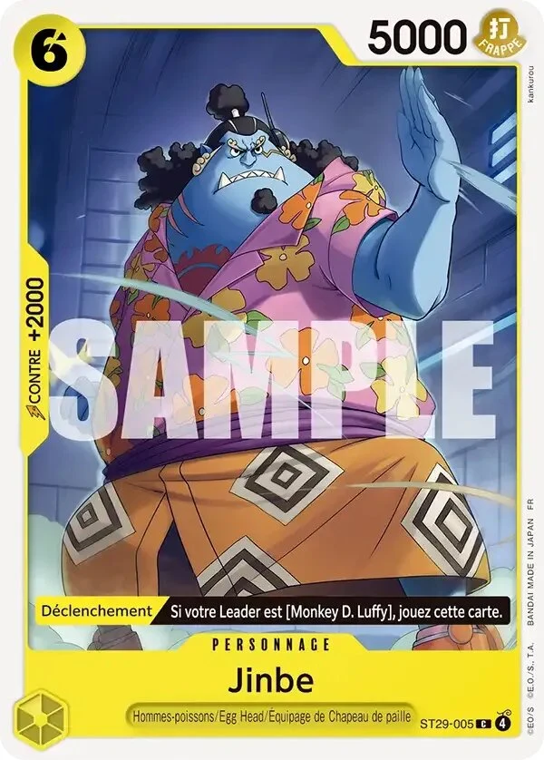 Carte One Piece française Jinbe ST29-005 C