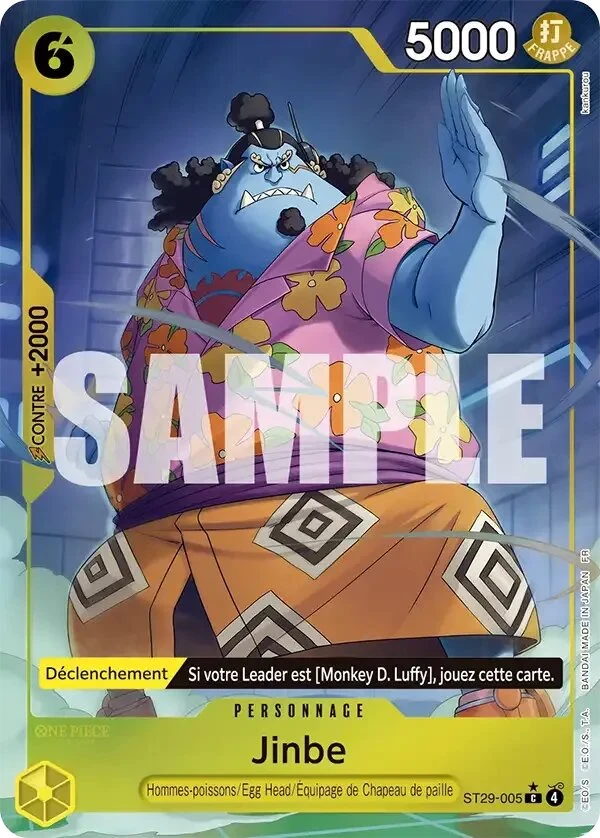 Carte One Piece française Jinbe ST29-005 C