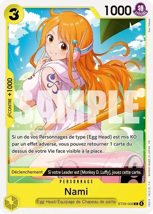 Carte One Piece française ST29-008 Nami