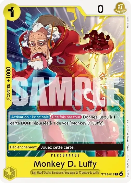 Carte One Piece française ST29-012 Monkey D. Luffy