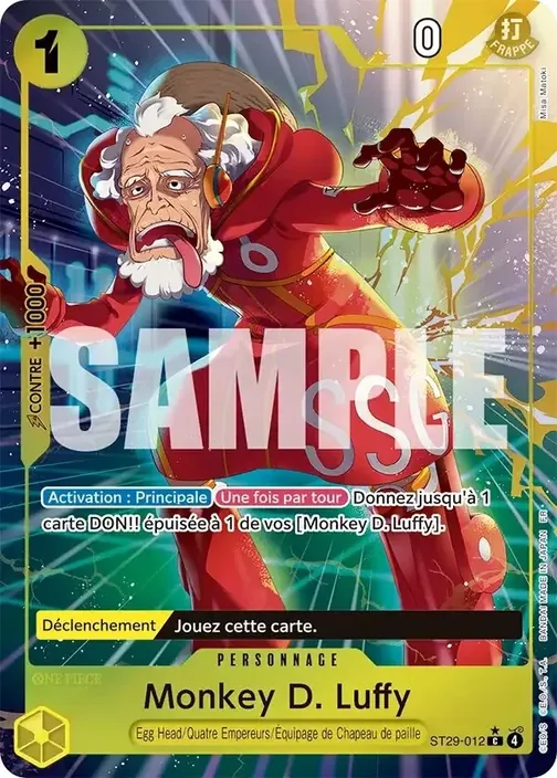 Carte One Piece française ST29-012 Monkey D. Luffy (version 2)