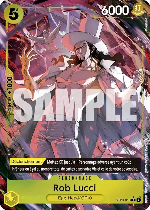 Carte One Piece française Rob Lucci ST29-013 C