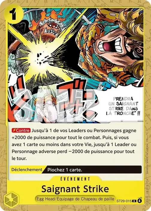 Carte One Piece française ST29-015 Saignant Strike