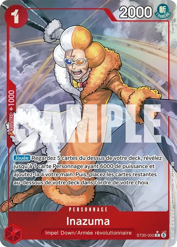 Carte One Piece française Inazuma ST30-002 C