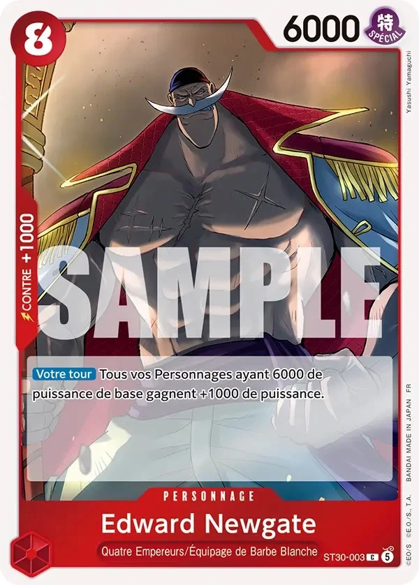 Carte One Piece française Edward Newgate ST30-003 C