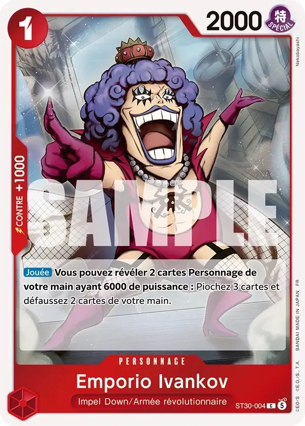 Carte One Piece française Emporio Ivankov ST30-004 C