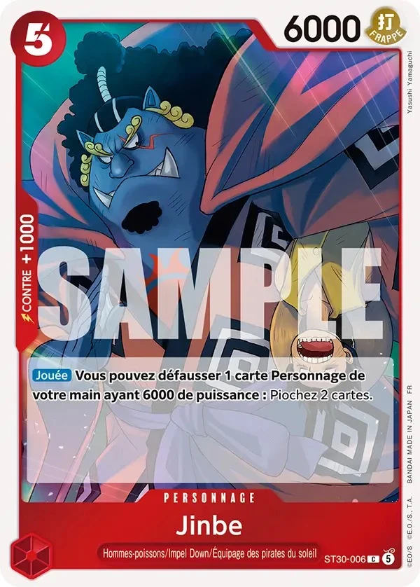 Carte One Piece française Jinbe ST30-006 C