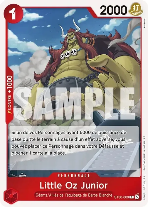 Carte One Piece française ST30-009 Little Oz Junior