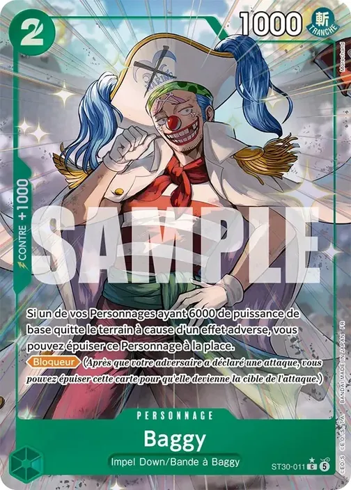 Carte One Piece française ST30-011 Baggy (version 2)