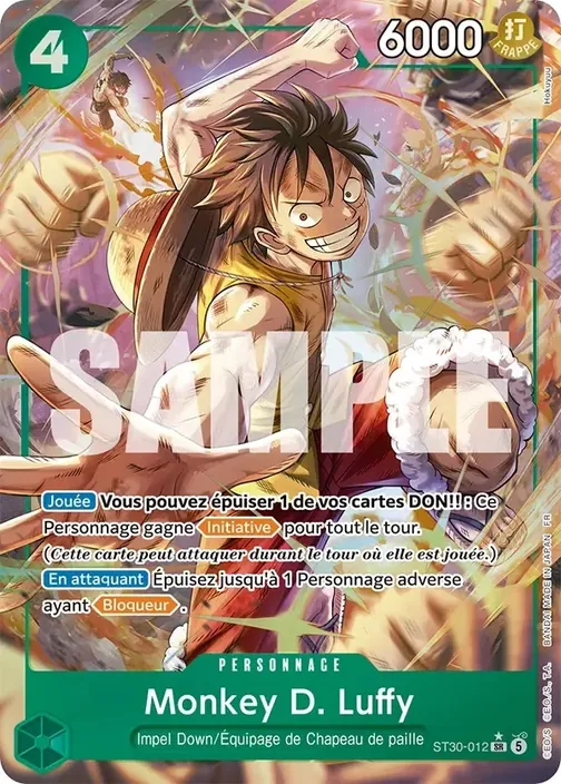 Carte One Piece française ST30-012 Monkey D. Luffy (version 2)