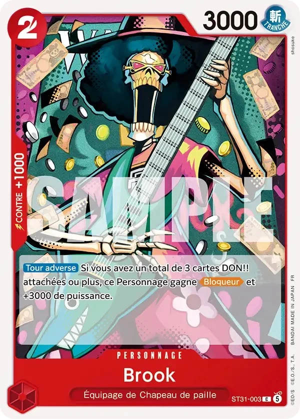 Carte One Piece française Brook ST31-003 C