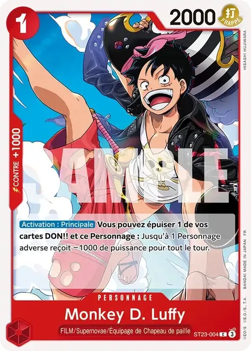 Carte One Piece française ST23-004 Monkey D. Luffy
