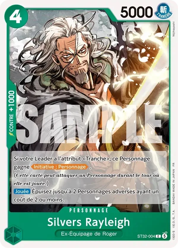 Carte One Piece française Silvers Rayleigh ST32-004 C