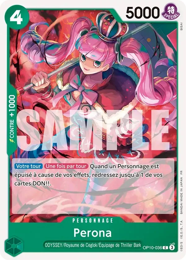 Carte One Piece française Perona OP10-036 C