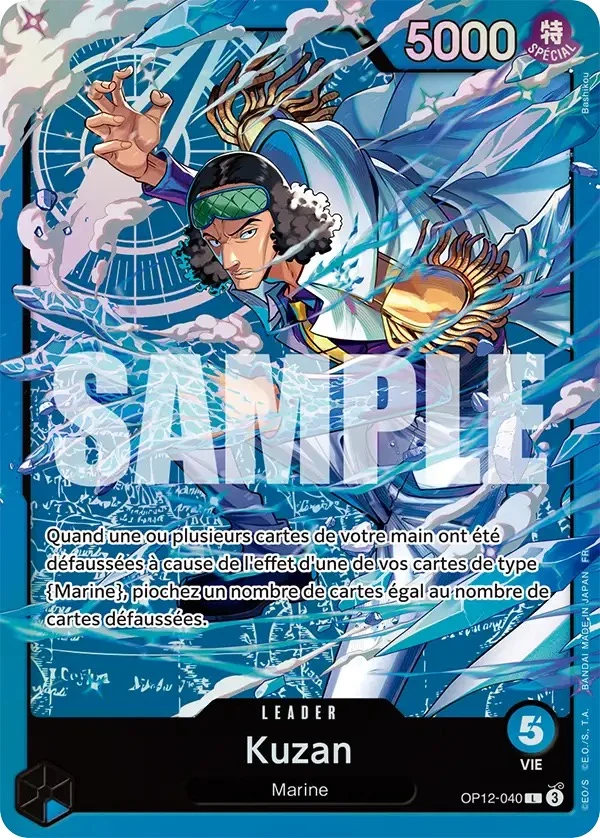 Carte One Piece française Kuzan OP12-040 L