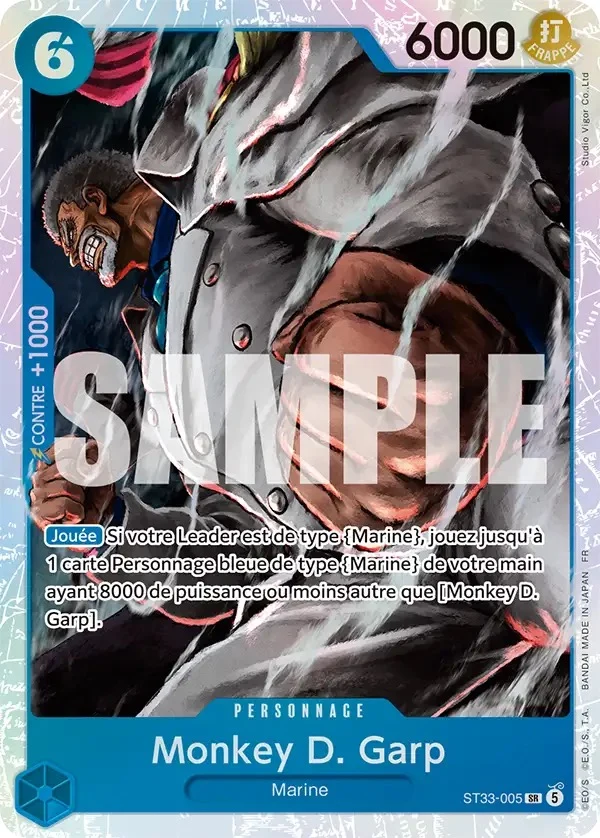 Carte One Piece française Monkey D. Garp ST33-005 SR
