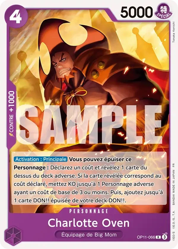 Carte One Piece française Charlotte Oven OP11-066 R