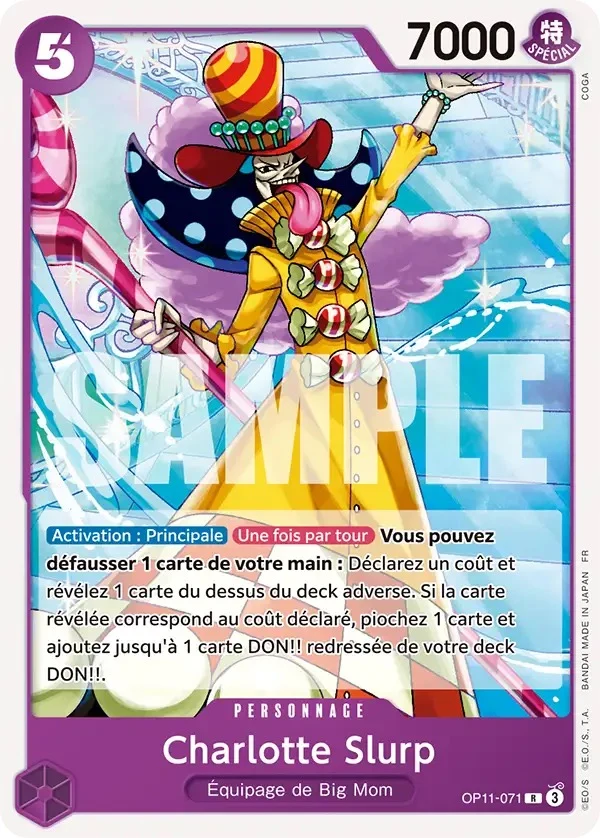 Carte One Piece française Charlotte Slurp OP11-071 R