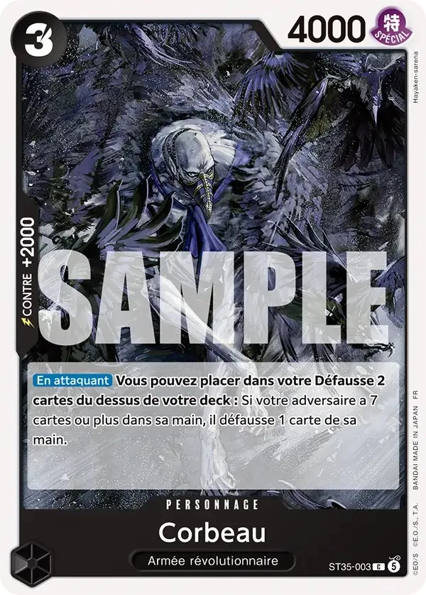 Carte One Piece française Corbeau ST35-003 C