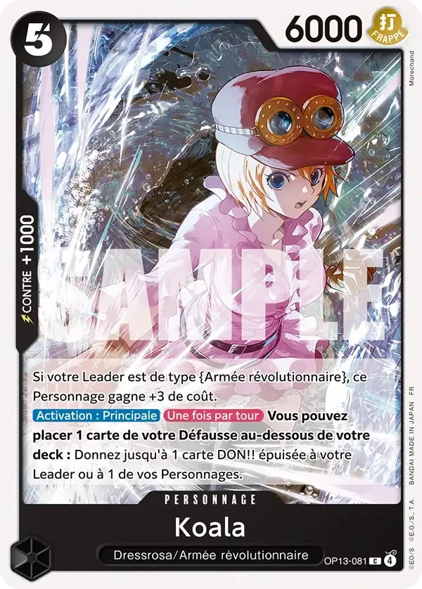 Carte One Piece française Koala OP13-081 C