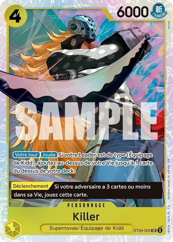 Carte One Piece française Killer ST36-002 SR