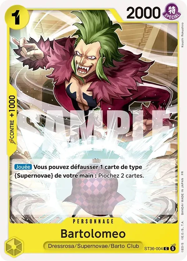 Carte One Piece française Bartolomeo ST36-004 C
