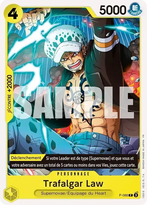 Carte One Piece française P-088 Trafalgar Law