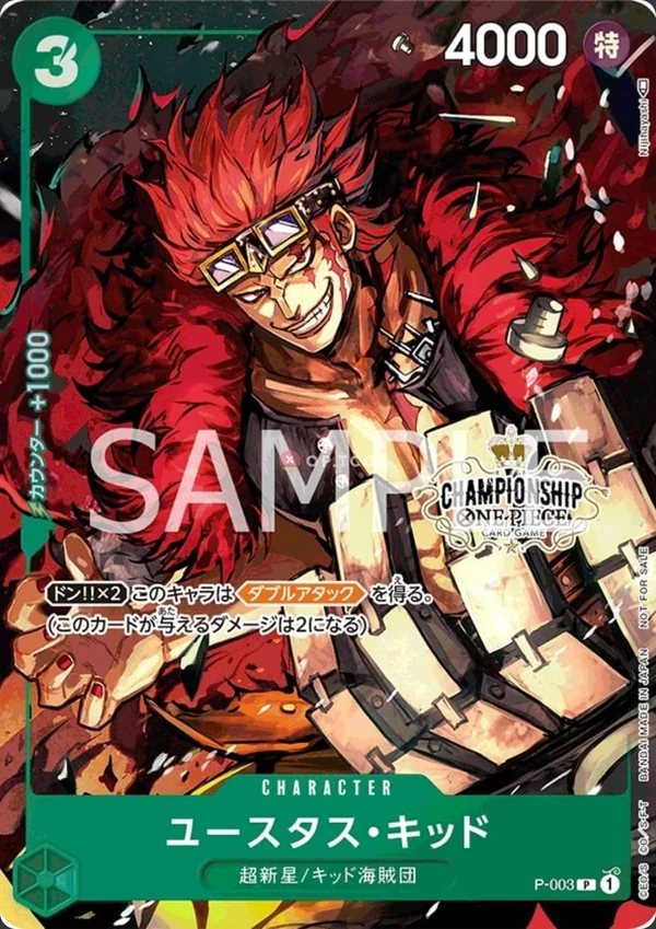Carte One Piece japonaise Eustass'Captain'Kid P-003 P